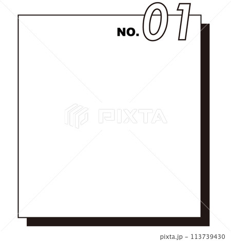 シンプルなホワイトボード イラストベクター素材 シンプルなホワイトボード イラストベクター素材 113739430