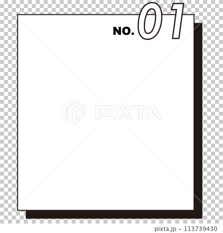 シンプルなホワイトボード イラストベクター素材 シンプルなホワイトボード イラストベクター素材 113739430