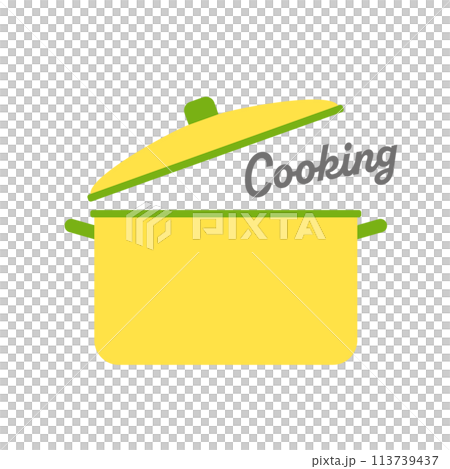 Cooking in a pot Simple cooking Illustration vector material 113739437