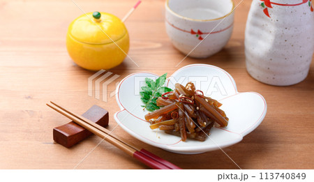 春の山菜料理 ふきの煮物 ( きゃらぶき ) 春の山菜料理 ふきの煮物 ( きゃらぶき ) 113740849