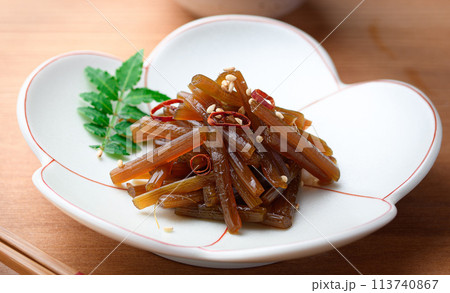 春の山菜料理 ふきの煮物 ( きゃらぶき ) 春の山菜料理 ふきの煮物 ( きゃらぶき ) 113740867