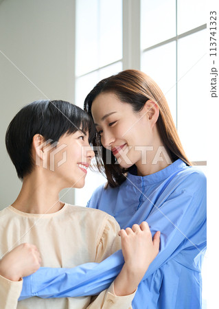 同性カップルの女性 同性カップルの女性 113741323