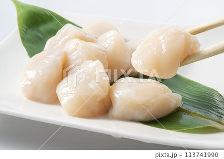 美味しいホタテの刺身 美味しいホタテの刺身 113741990