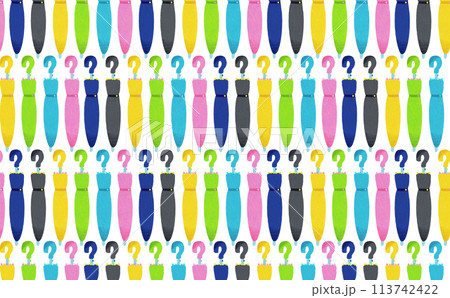 カラフルな閉じた傘のパターン 113742422