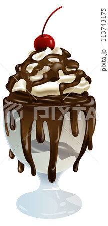 Decadent Chocolate Sundae Delight 113743175
