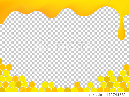 Honey-inspired background frame 113743282