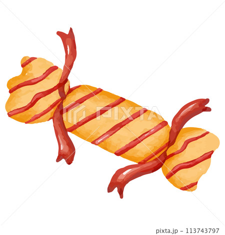 Candy watercolor painting style. 113743797
