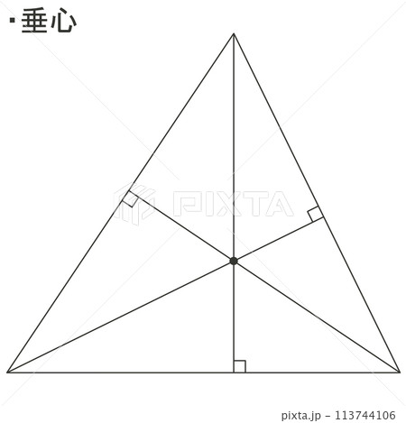 三角形の垂心 三角形の垂心 113744106