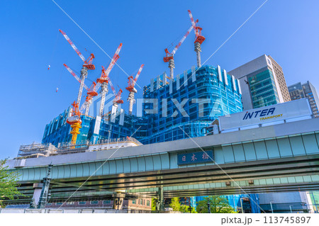 日本の東京都市景観 4月。日本橋一丁目の再開発事業などを望む=令和6年4月19日 日本の東京都市景観 4月。日本橋一丁目の再開発事業などを望む=令和6年4月19日 113745897