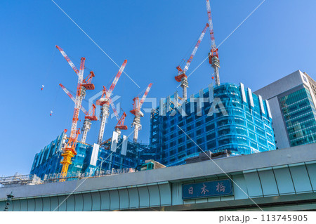 日本の東京都市景観 4月。日本橋一丁目の再開発事業などを望む=令和6年4月19日 日本の東京都市景観 4月。日本橋一丁目の再開発事業などを望む=令和6年4月19日 113745905