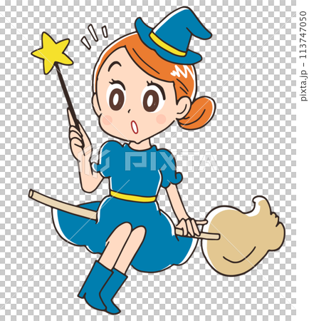 Cute witch character 113747050
