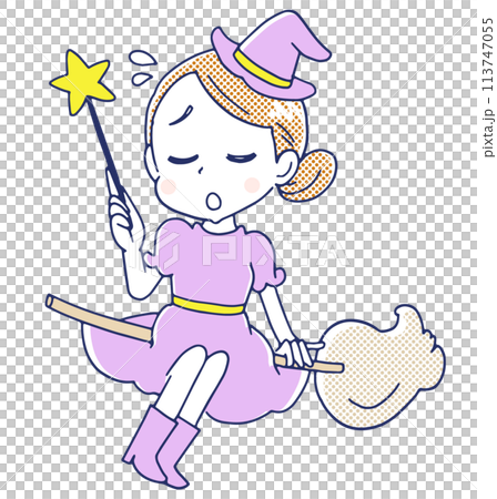 Cute witch character 113747055