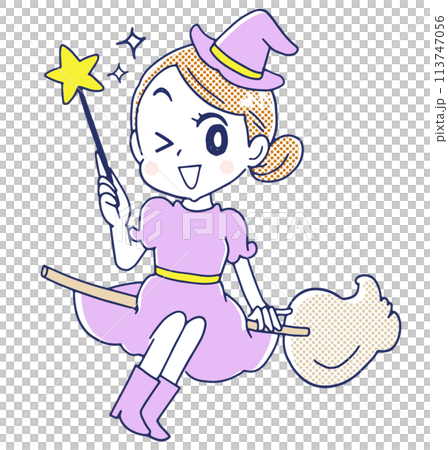 Cute witch character 113747056
