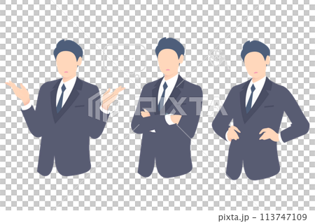 お手上げ、考え中、うまくいかずうなだれるビジネスパーソン上半身 お手上げ、考え中、うまくいかずうなだれるビジネスパーソン上半身 113747109