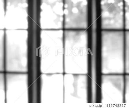 Black and white photo of blurry window glass frame out of focus, out of focus on photo inside the house Black and white photo of blurry window glass frame out of focus, out of focus on photo inside the house 113748237
