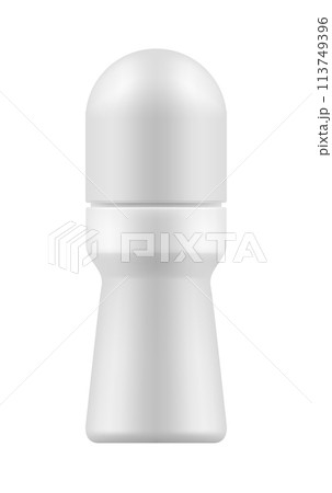 Realistic bottle with roll-on deodorant. 113749396