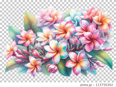 frangipani flower 113750302