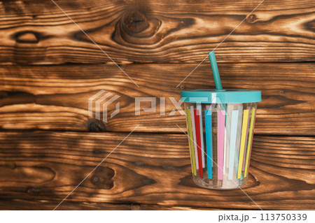 Cup With Straw for Drinking Cup With Straw for Drinking 113750339