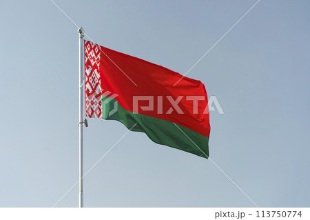 Flag of Belarus. National flag of the Republic of Belarus Minsk. Politics, Culture 113750774