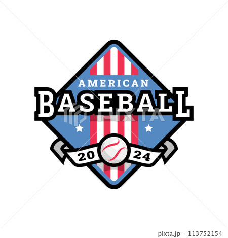 American baseball, logo, emblem. American baseball, logo, emblem. 113752154