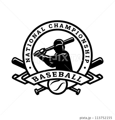 American baseball, logo, emblem. 113752155