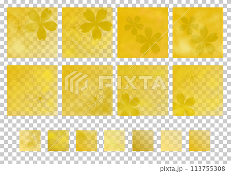 金箔零件的精美插圖集 金箔零件的精美插圖集 113755308