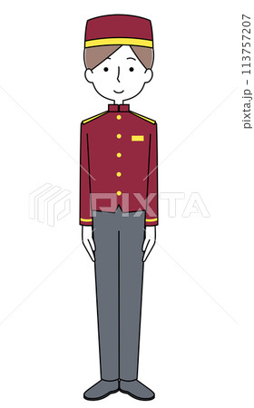 ベルボーイのイラスト 113757207