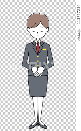 Hotel receptionist illustration Hotel receptionist illustration 113757234