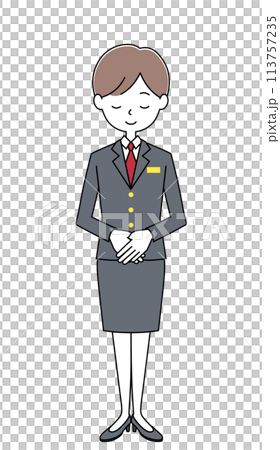 Hotel receptionist illustration 113757235