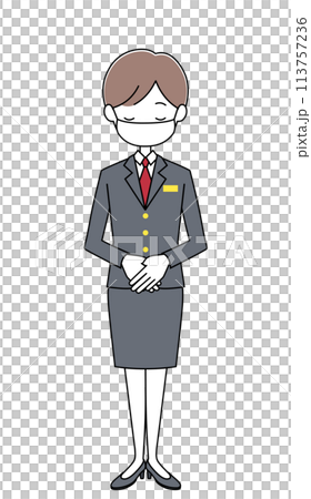 Hotel receptionist illustration 113757236