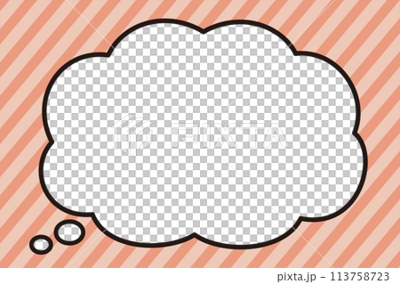 Pop puffy cloud speech bubble Pop puffy cloud speech bubble 113758723