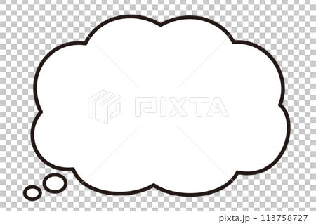 A simple puffy cloud bubble 113758727