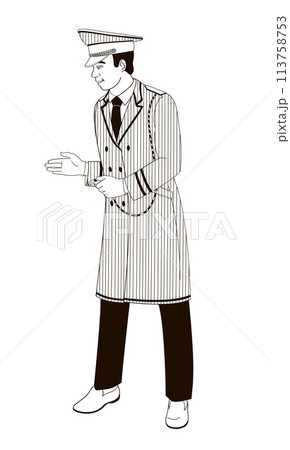 hotel staff  African American male  character, doorman, 113758753