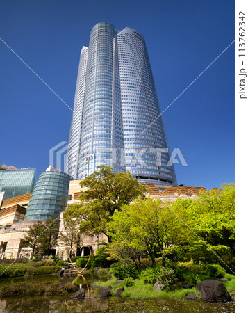 六本木ヒルズ　新緑の毛利庭園と森タワー　東京都 113762342