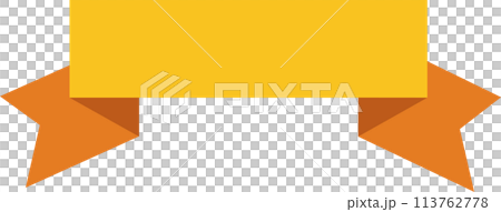 Stylish Yellow Golden Ribbon Icon: Elevate Your Graphic Design with this Decorative Vector Element Stylish Yellow Golden Ribbon Icon: Elevate Your Graphic Design with this Decorative Vector Element 113762778