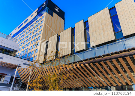 栃木県 JR宇都宮駅東口の都市風景(ライトキューブ宇都宮) 栃木県 JR宇都宮駅東口の都市風景(ライトキューブ宇都宮) 113763154