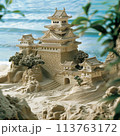 日本の城　天守閣　イラスト 113763172