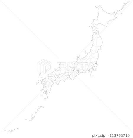 日本地図 113763719
