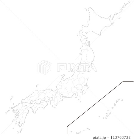 日本地図 113763722