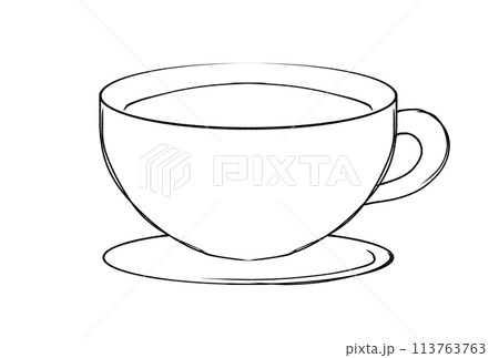 線画ドリンクイラスト 113763763