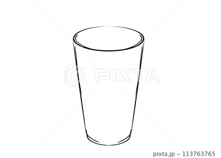 線画ドリンクイラスト 113763765