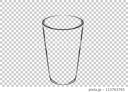 線画ドリンクイラスト 113763765