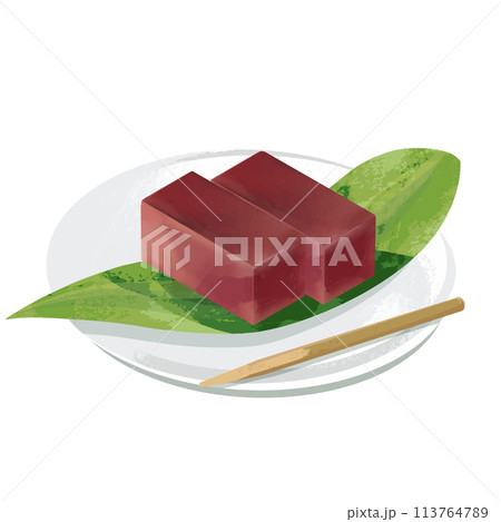 水ようかんのイラスト 113764789