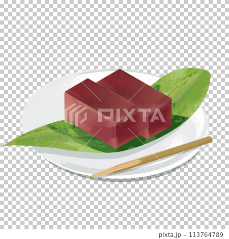 水ようかんのイラスト 113764789