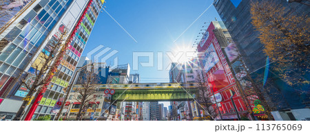 「東京都」秋葉原の電気街 113765069