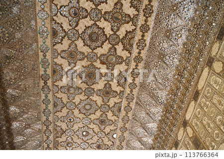 インド ジャイプル郊外 アンベール城 貴賓謁見殿の天井 113766364