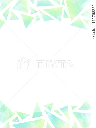 幾何学模様の氷イメージ 緑 幾何学模様の氷イメージ 緑 113768280