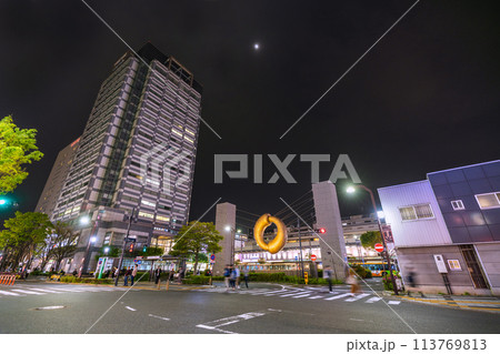 日本の東京都市景観　錦糸町駅などを望む＝令和6年4月20日 113769813