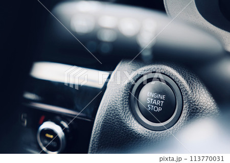 自動車のスタートボタン 113770031