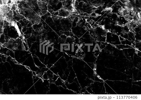 Blacl Marble texture background in natural patterned and color for design. 113770406
